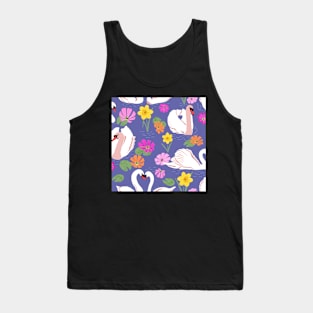 Swans in spring time Tank Top